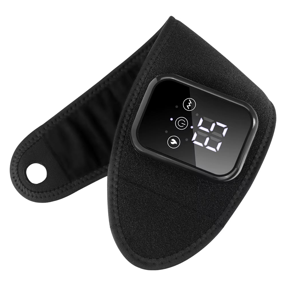 Electric Thermal Wrist Massager Wrap with Heated Vibration & 3-Stage Temperature Control